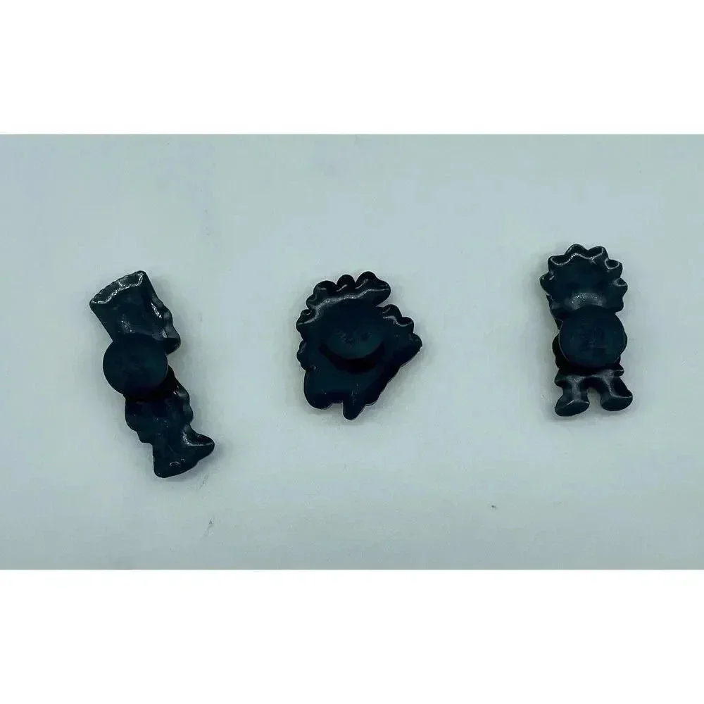 Simpsons Bart Lisa & Three Eyed Fish Shoe Charms 3 Pieces Rubber Water Resistant